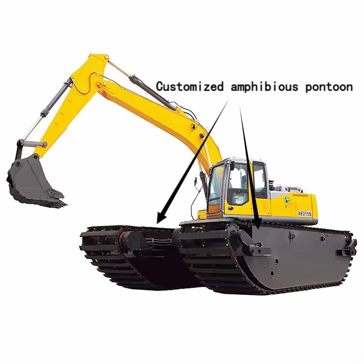 Customized Amphibious Excavator Floating Undercarriage Float Pontoon for Sale Heavy Equipment Supplier