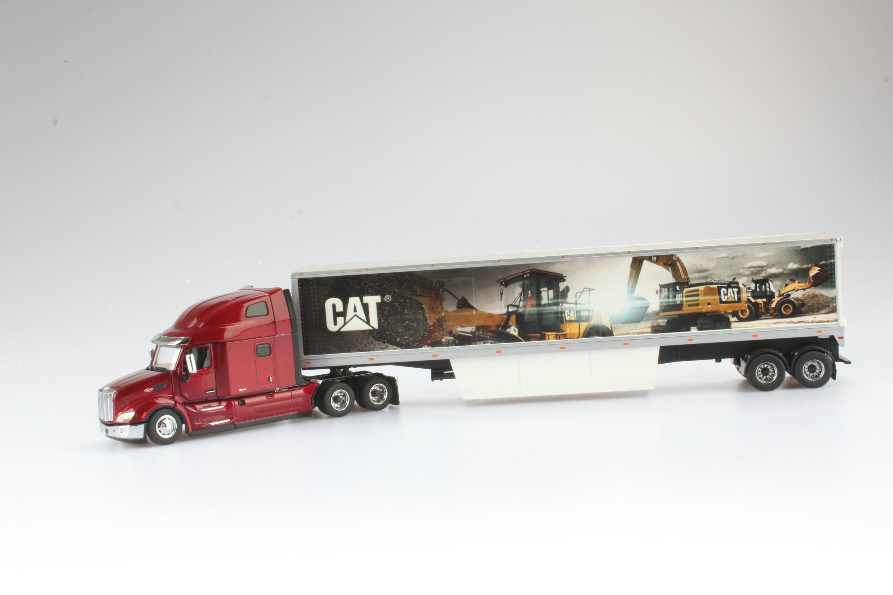 Model Engineering Vehicle DM 1:50 Peterbilt 579 Van Trailer Truck Model Engineering Vehicle ...